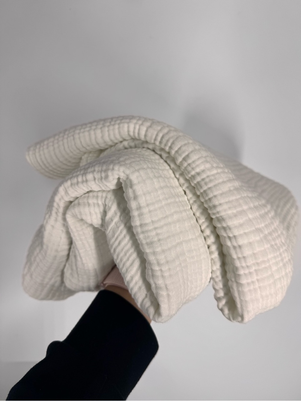 Parachute Linens 100% cotton white waffle Euro sham cover x 2
